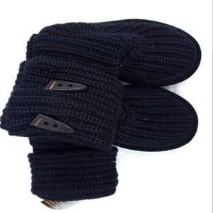 New Bearpaw Knit Tall Boots (Youth) Black 100% Authentic
